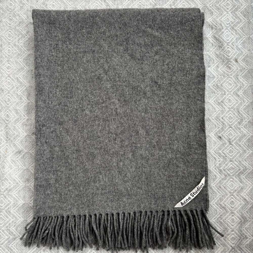 Acne Studios Canada Scarf in Grey Melange